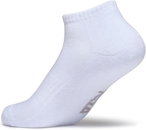 3-Pairs Athletic No Show/Short Socks, Cotton Blend Cushion Mid Calf Socks, Sport Performance Running Socks - Image 3